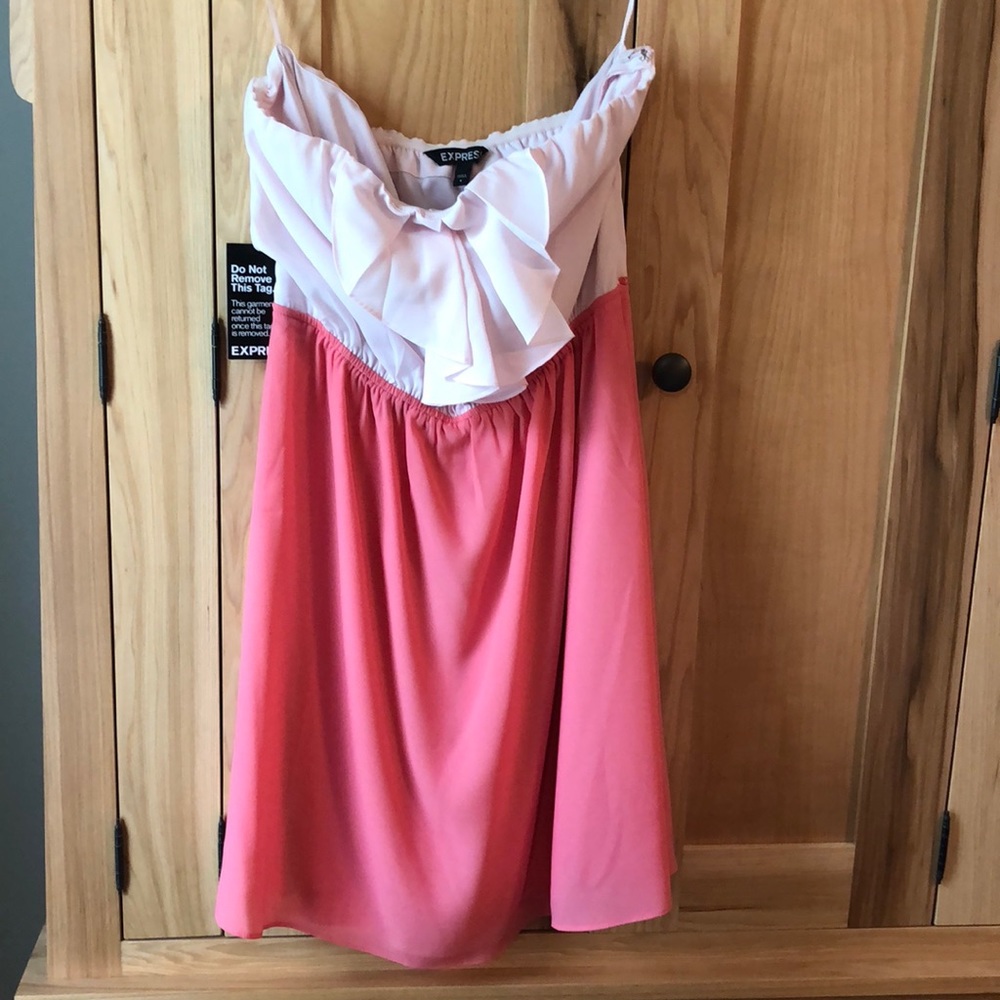 Express strapless dress
